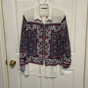 TRENDYOL multi floral print blouse